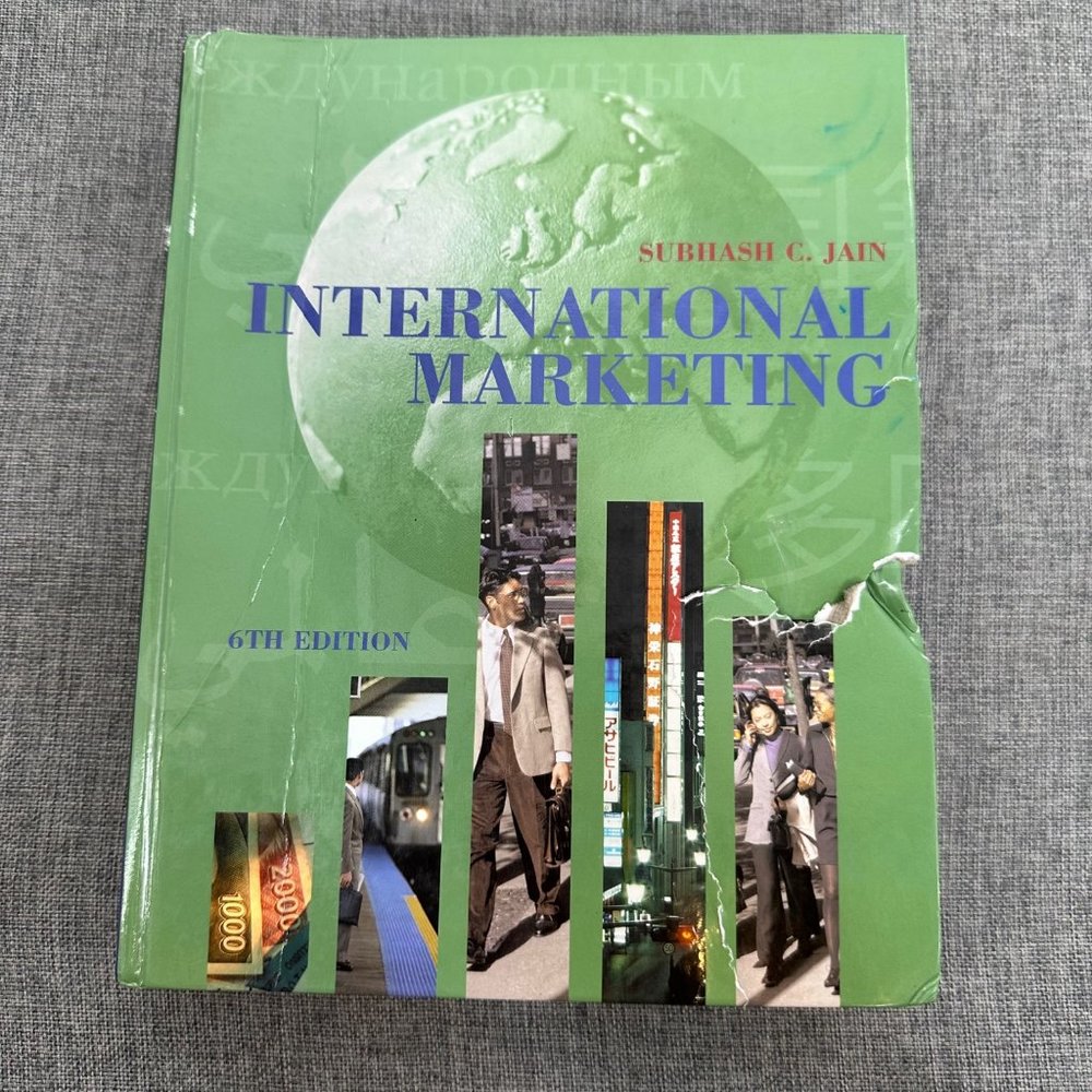 International Marketing Book 6th Edition Subhash C. Jain READ DESCRIPTION!